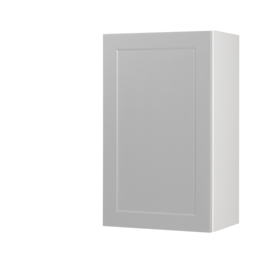 Cabinet de Haut - 1 Porte - 18 po de large x 36 po de hauteur - Polymère Shaker Gris