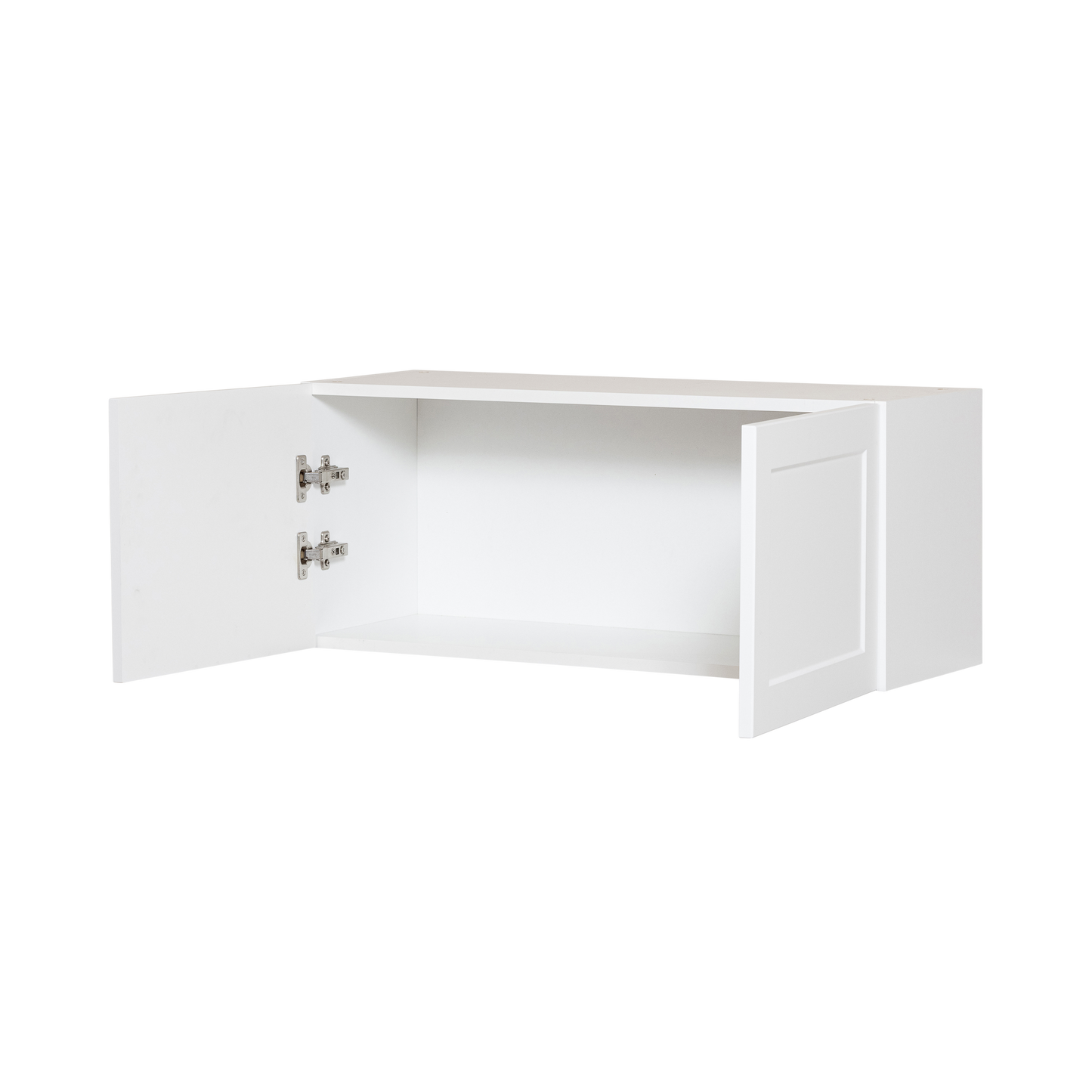 Cabinet de Haut - 2 Porte - 33 po de large x 14 po de hauteur - Polymère Blanc Shaker
