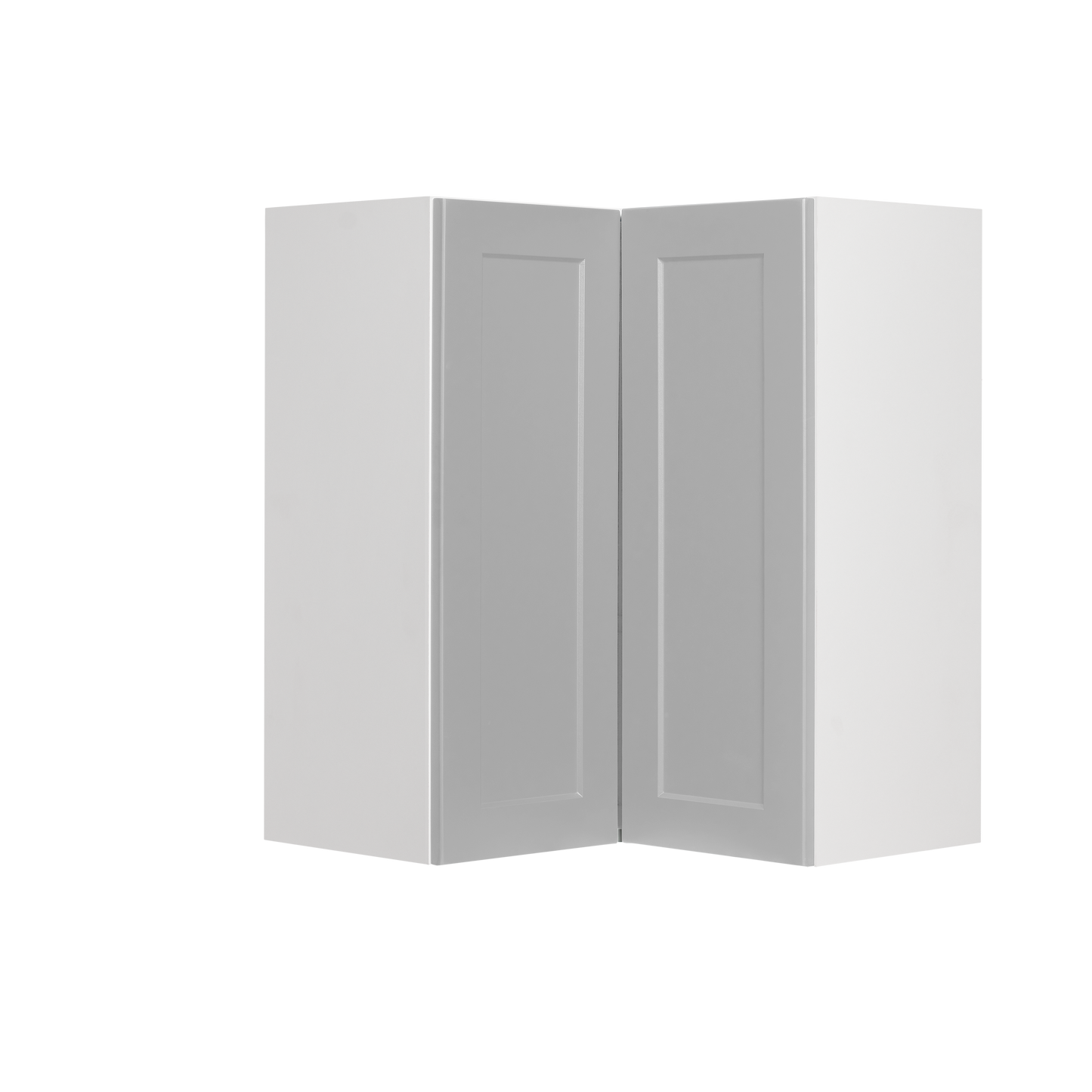 Cabinet de Haut Coin - 2 Portes - 24 po de large x 36 po de hauteur - Polymère Shaker Gris