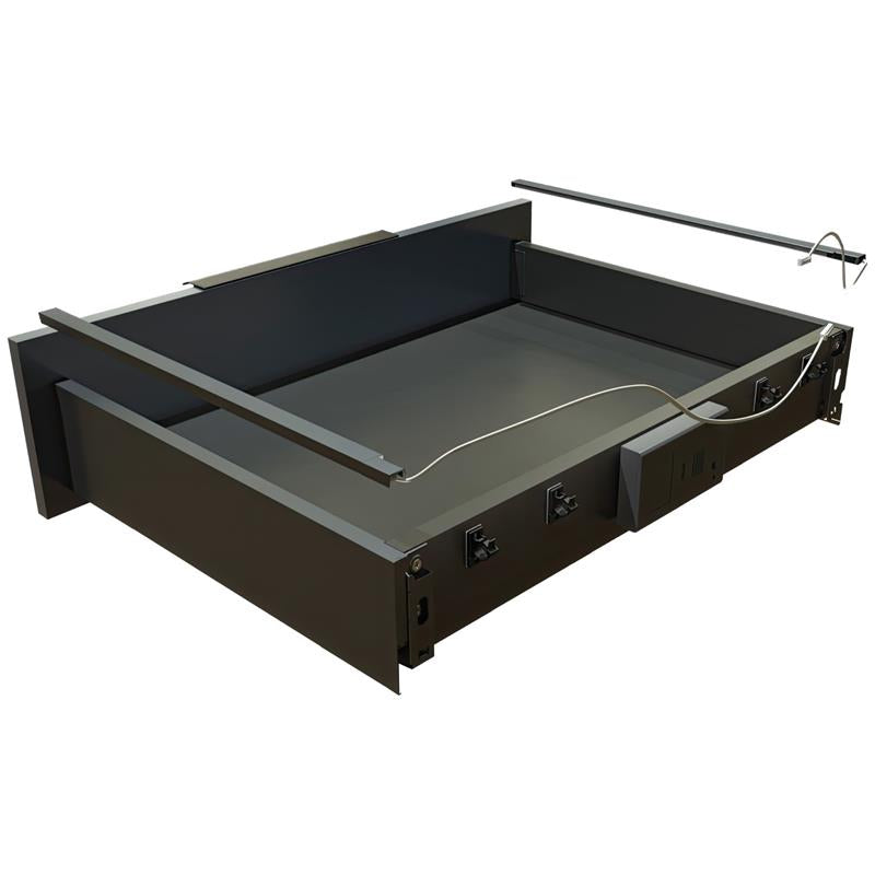 Ensemble de profilés LED pour tiroir R13, 550 mm à couper sur mesure, anthracite