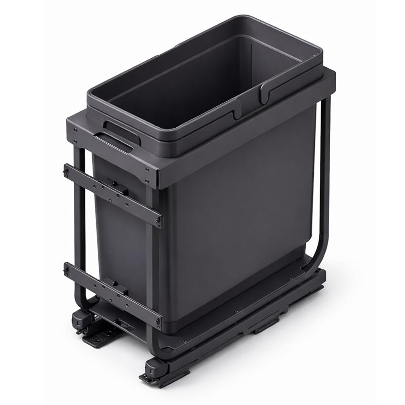 Poubelle Vibo Kombi 2.0 12 po. (300 mm) 33 L 1 bac anthracite