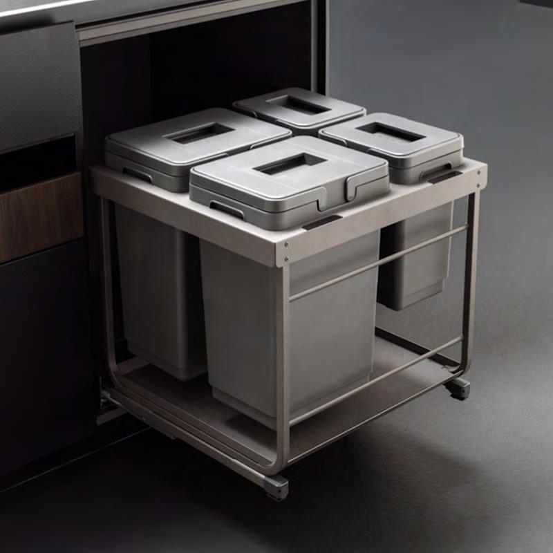 Poubelle Vibo Kombi 2.0 24 po. (600 mm) 60 L 4 bacs anthracite