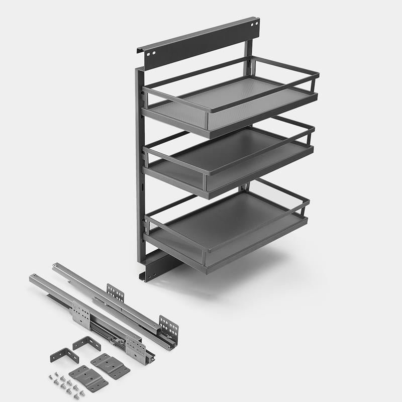 Coulissant étroit Diamond 12" (300mm) 3 tablettes