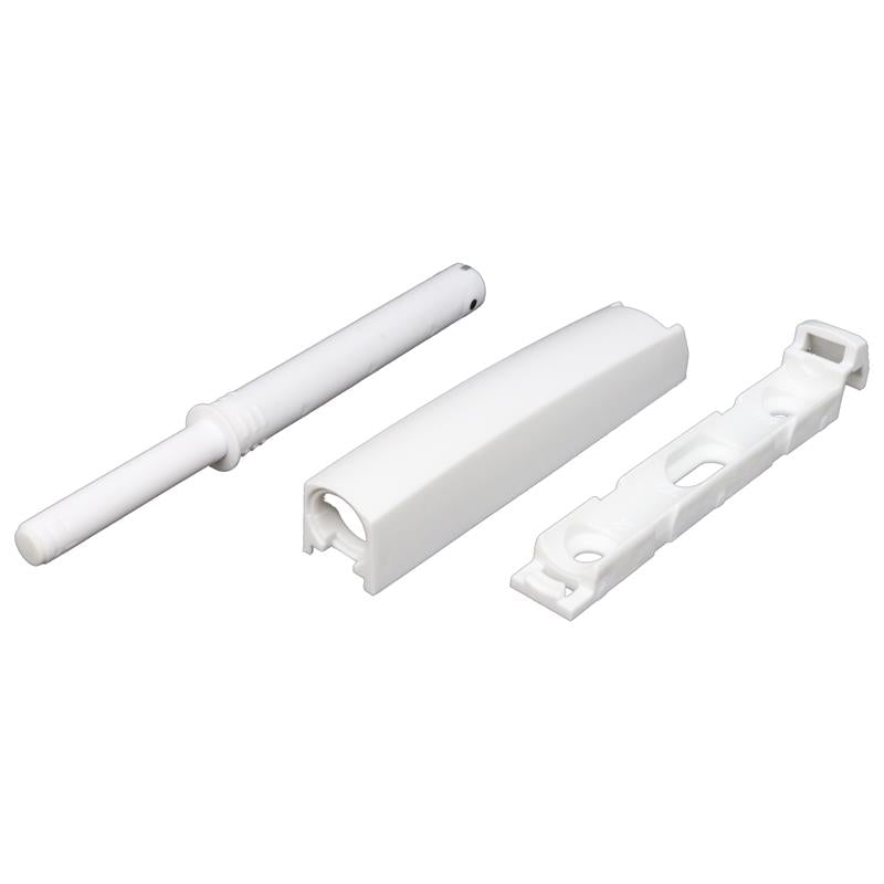 Taquet d'ouverture par pression montage en surface blanc