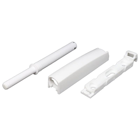 Taquet d'ouverture par pression montage en surface blanc