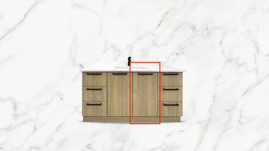 Vanité sur pattes- 15 Pouces - 1 Portes - Mélamine RHA