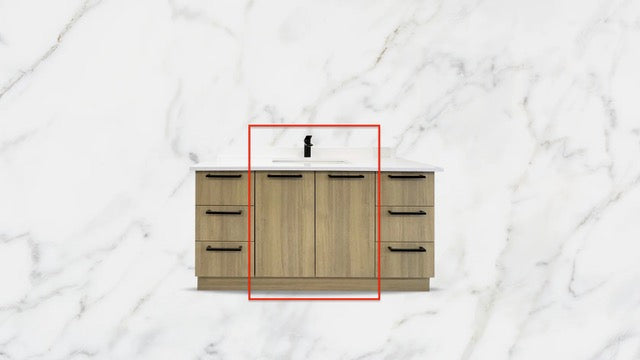 Vanité sur pattes - 30 Pouces - 2 Portes - Mélamine RHA