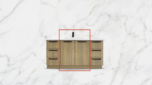 Vanité sur pattes - 30 Pouces - 2 Portes - Mélamine RHA